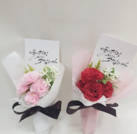 봉안당 꽃 부착 장식 납골당 꽃다발 꾸미기 현충원 추모 미니 조화